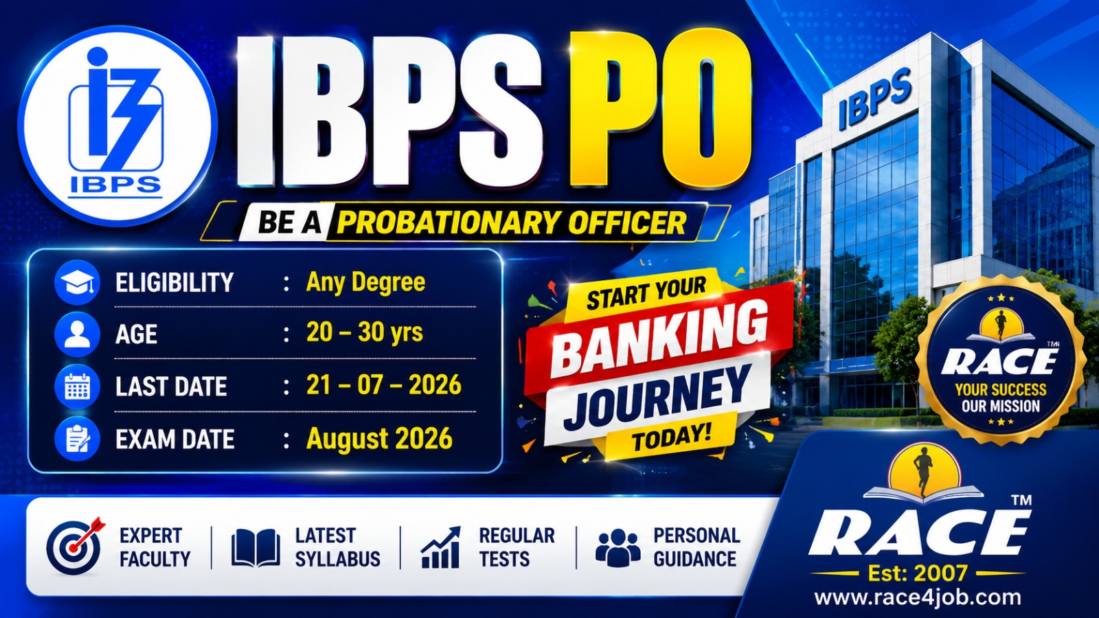 IBPS PO 2026 Notification Out for 6715 Vacancies, Exam Pattern & Selection Process